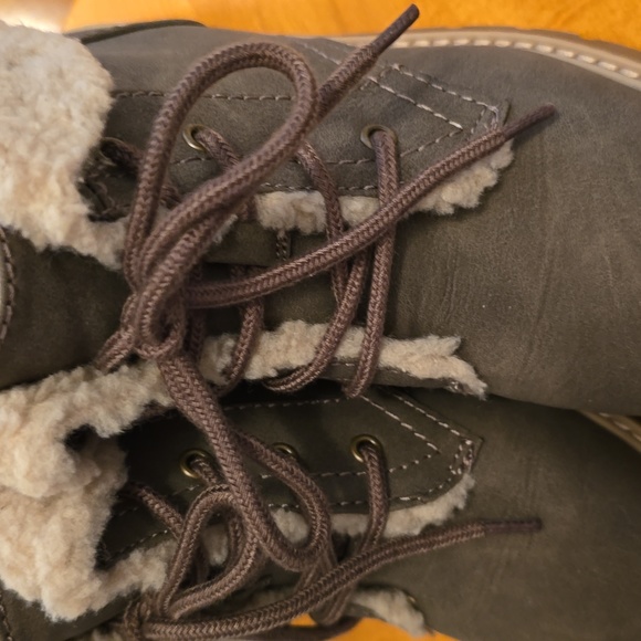 SONOMA BRAND WOMEN'S BROWN WINTER LACE UP ANKLE BOOTS SIZE 7 - Picture 6 of 11